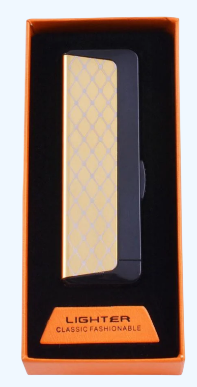 Зажигалка электроимпульсная Абстракция Двойная молния USB в подарочной упаковке (32161798)