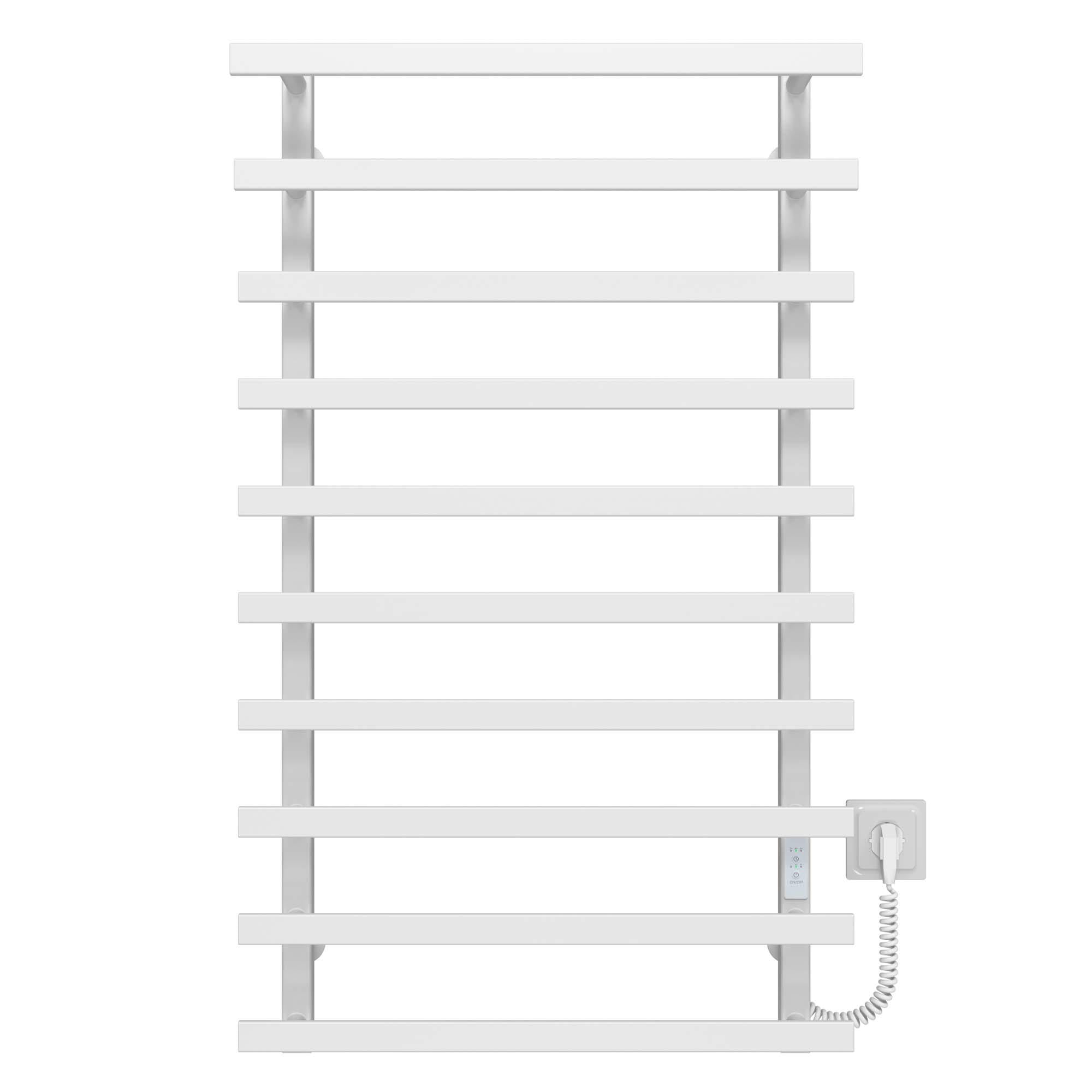 Полотенцесушитель электрический Deffi Breeze П10 WD04 правое подключение нержавеющая сталь 400x1000 мм Белый (A.BZ.100.40.10.E.W.R.4)