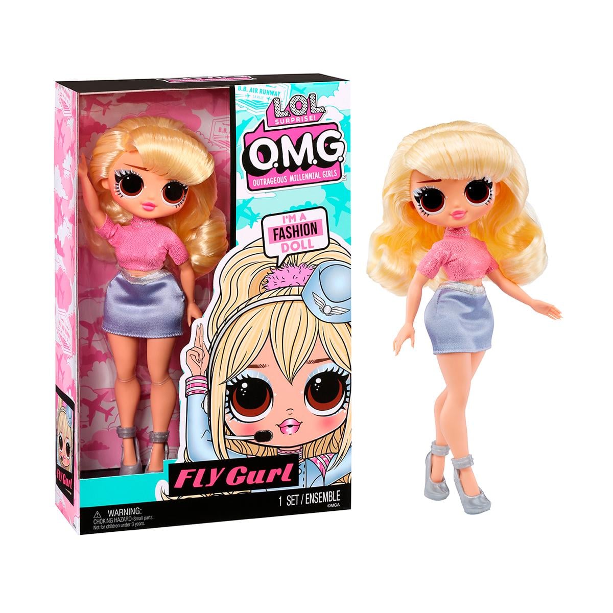 Кукла LOL Surprise серии OPP OMG Стюардесса 27 см (987697)