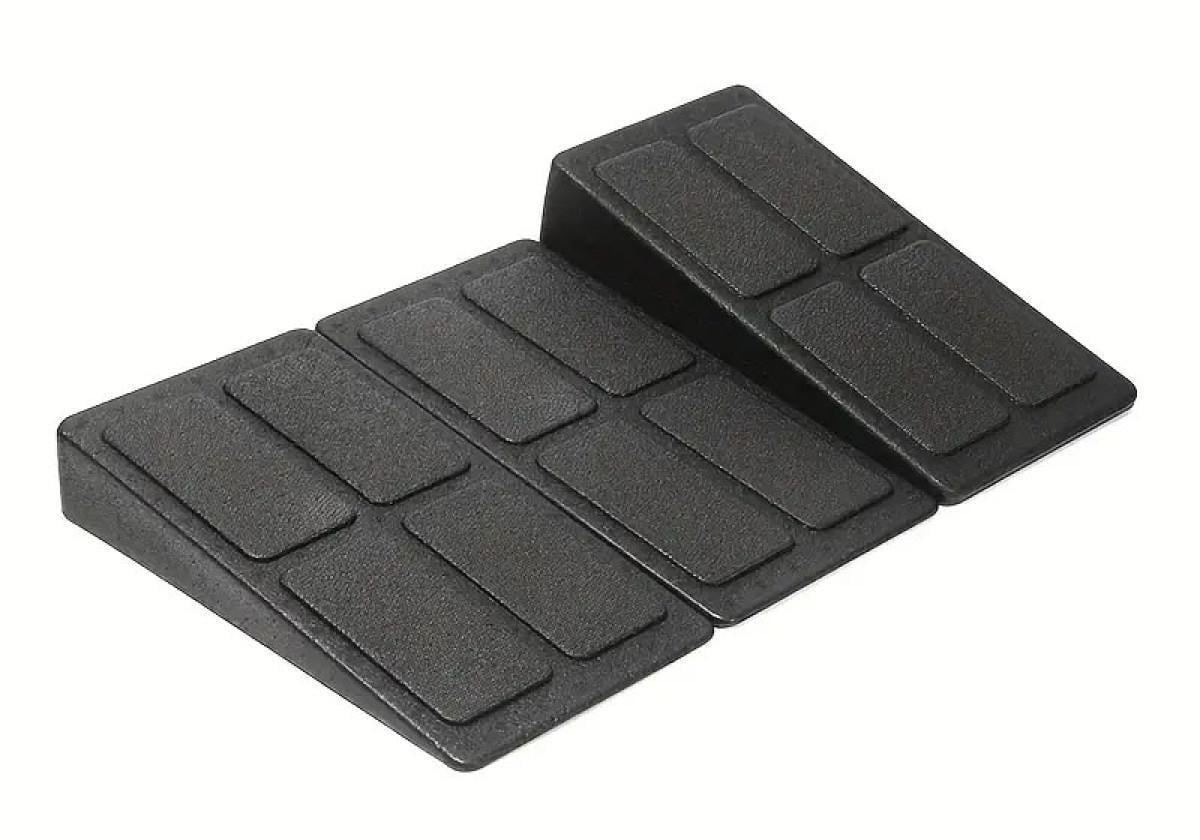 Блок клиновой EasyFit уголок блок-платформа для приседаний набор 3 шт. черный (EF-0690)