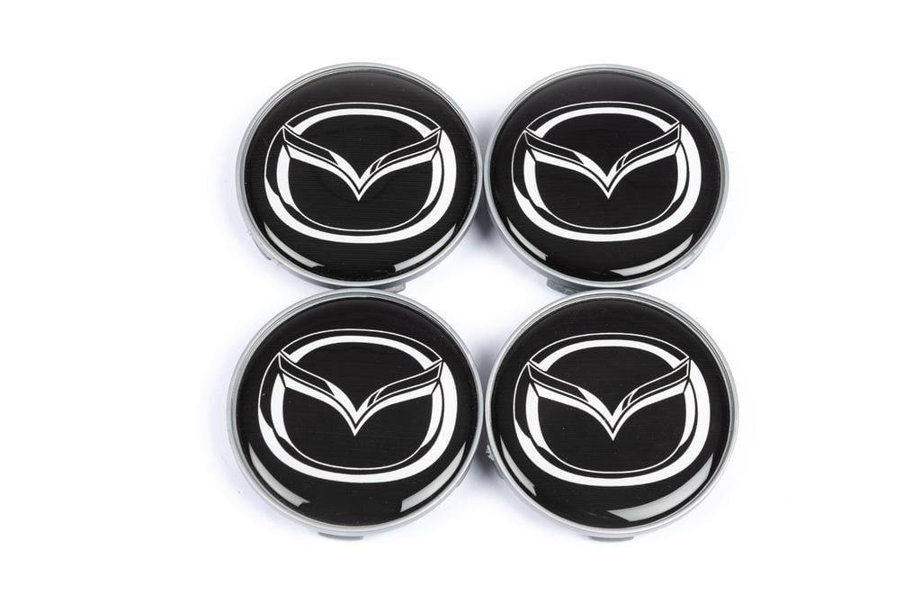 Колпачки в обычные диски для Mazda V4 силикон 65 мм 4 шт. Черный