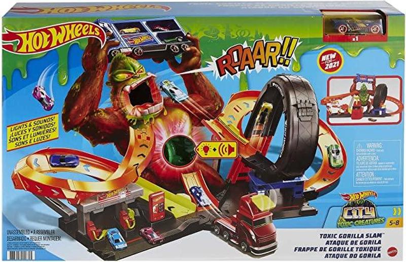 Набор игровой Hot Wheels Нападение токсичной гориллы (GTT94)