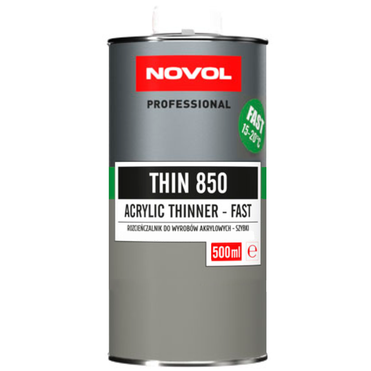 Растворитель для акриловых изделий NOVOL Thin 850 Fast 500 мл быстрый 15-20°