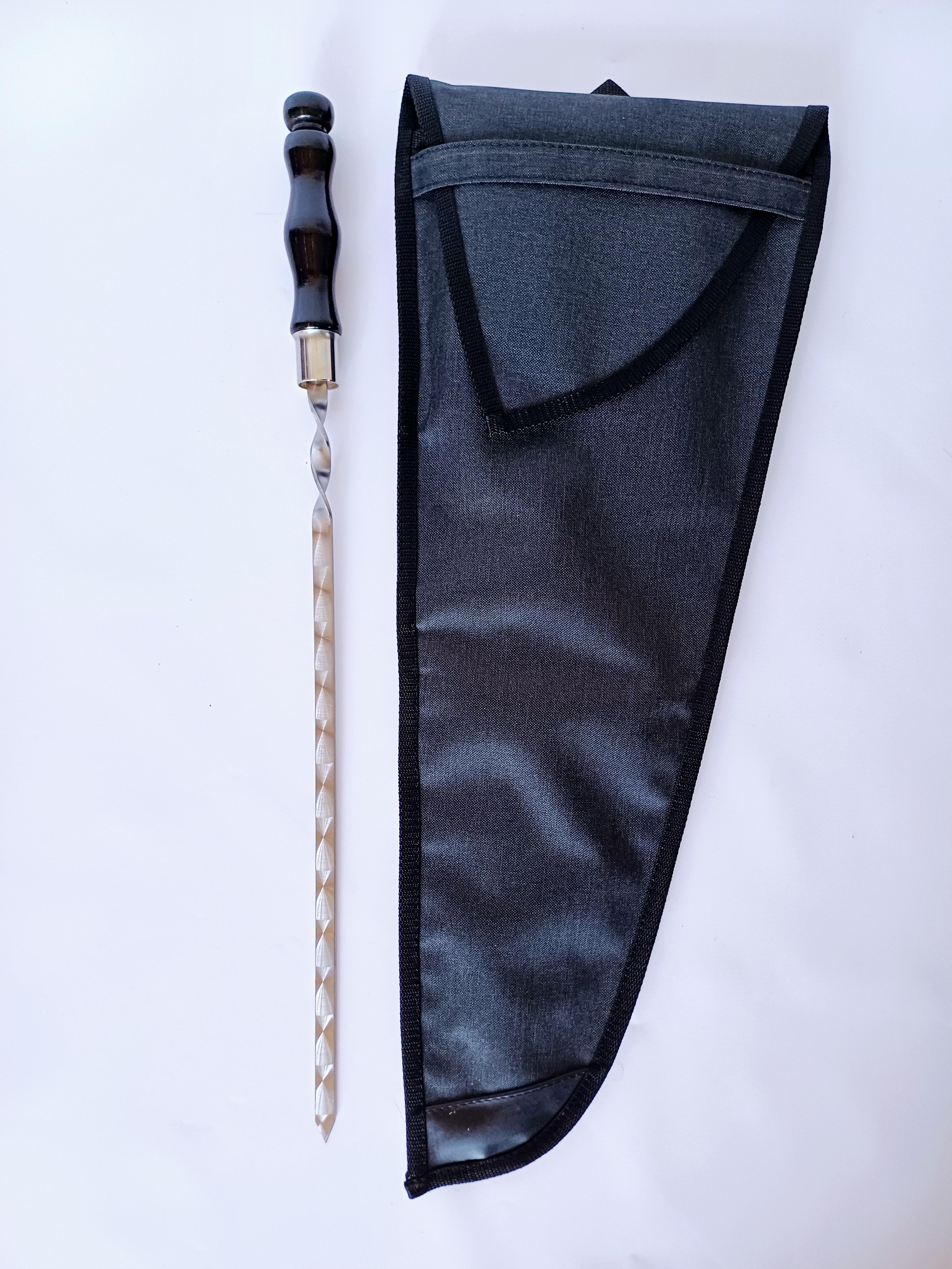 Набір з 6-ти шампурів для шашлику Преміум з дерев'яною ручкою 3х12х630 мм - фото 2 Набір з 6-ти шампурів для шашлику Преміум з дерев'яною ручкою 3х12х630 мм - фото 2