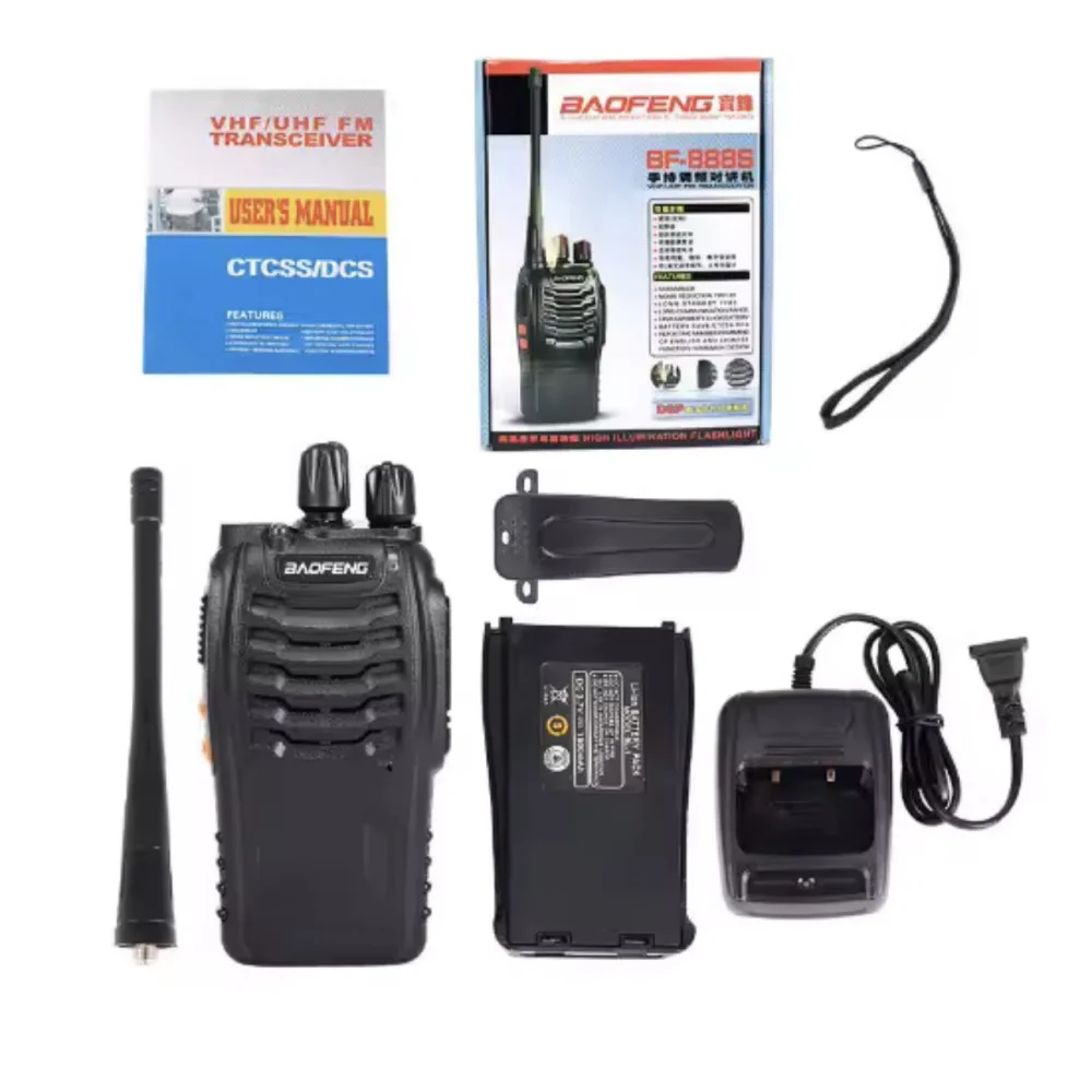 Радиостанция аккумуляторная портативная BF-888S до 5 км (BF-888S)