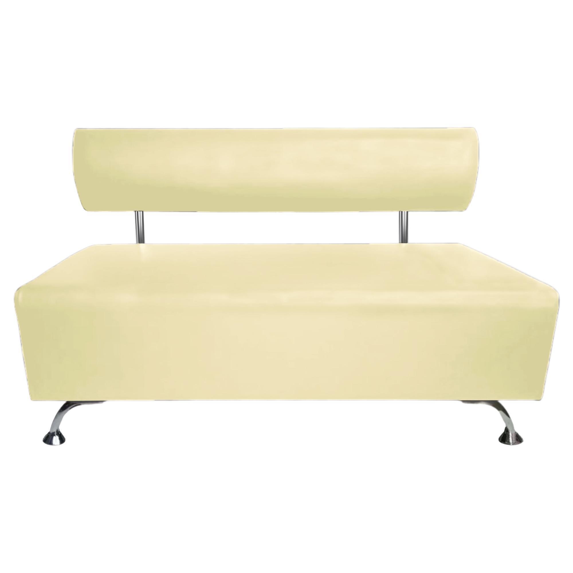 Диван офисный AVVS для ожидания/приемной 150 см с ножками 12 см Бежевый - фото 2