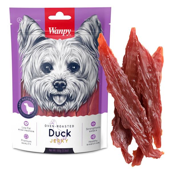 Лакомство для собак Wanpy Duck Jerky Вяленое филе утки 100 г (820048)