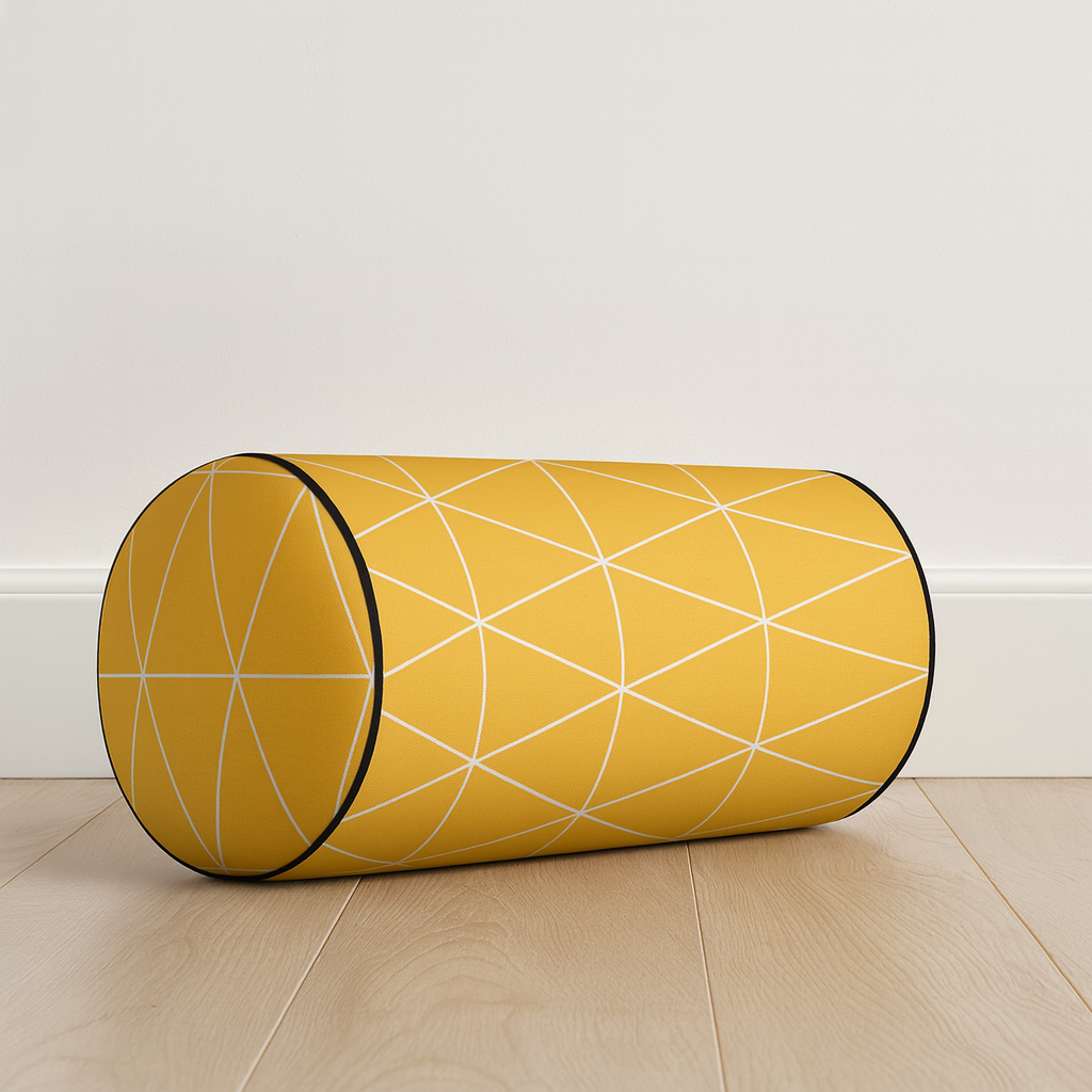 Подушка-валик Presentville Треугольники Желтый (PV JOY003)