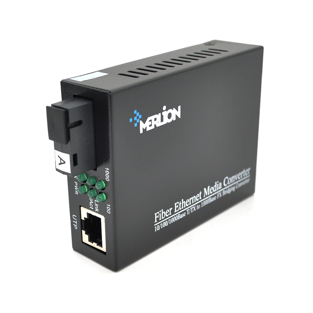 Медиаконвертер Merlion А RTL8213 1310 WDM Gigabit Ethernet для оптоволокна (15680)