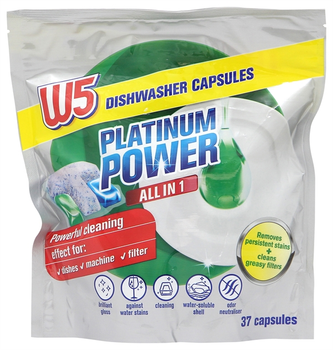 Капсули для посудомийної машини W5 Platinum 37 шт. (13340285)