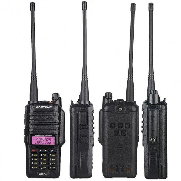 Рація портативна Baofeng UV-9R Plus IP67 99 каналів 8Вт чорний - фото 2