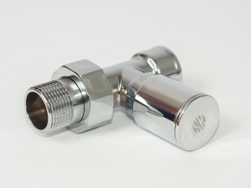 Кран радіаторний ASCO 1/2" прямий Хром (RS-AS-VFP-04) - фото 3