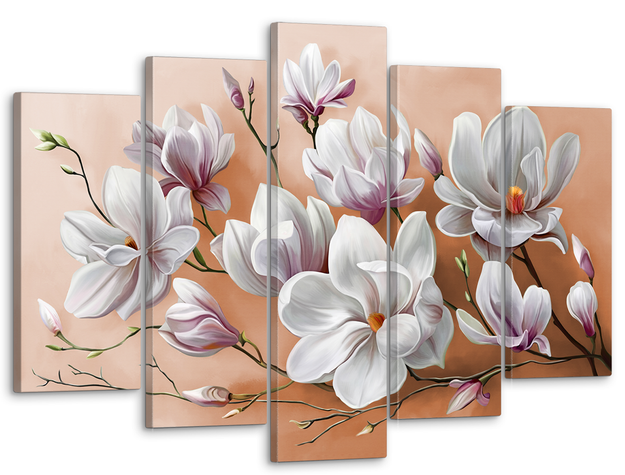 Картина модульная на холсте DK Магнолии 80x125 см (MK50296)