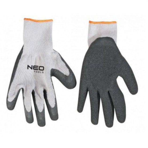Перчатки строительные Neo Tools р. 8 с латексным покрытием (97-601)