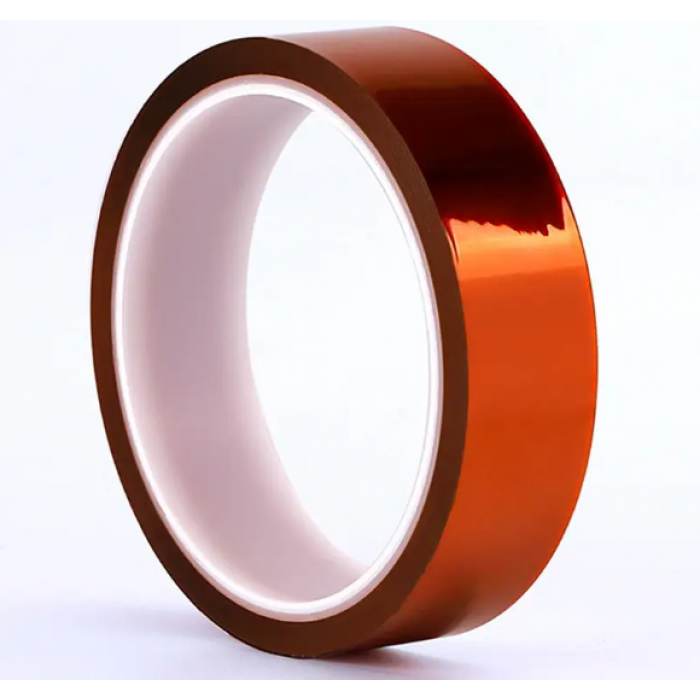 Скотч термостойкий Kapton 20 мм х 33 м 0,05 мм до 200 °C Коричневый (1631)