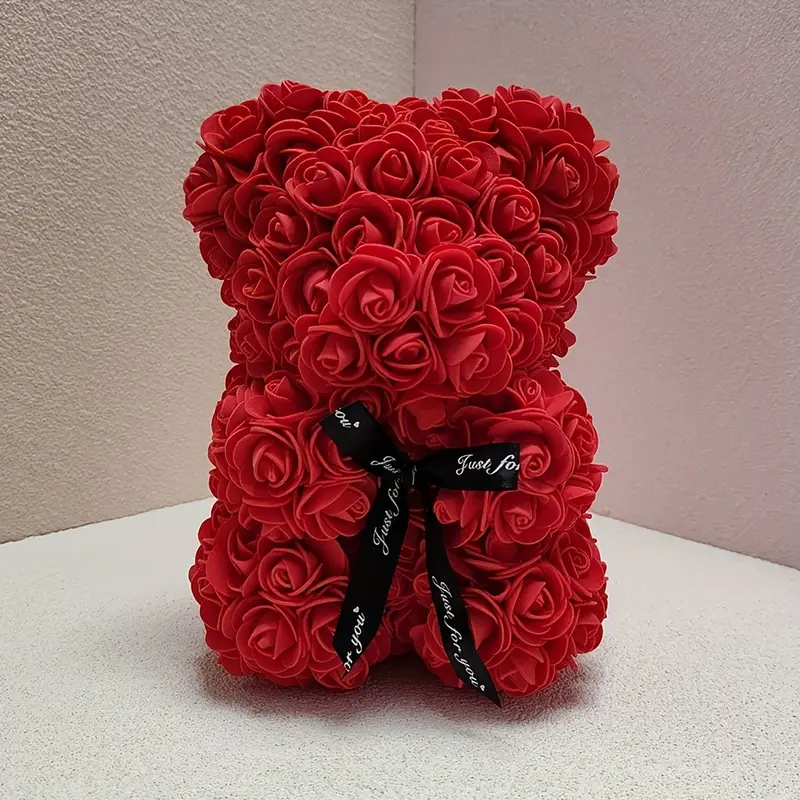Медведь из 3D роз Teddy Bear 20 см Красный - фото 2 Медведь из 3D роз Teddy Bear 20 см Красный - фото 2