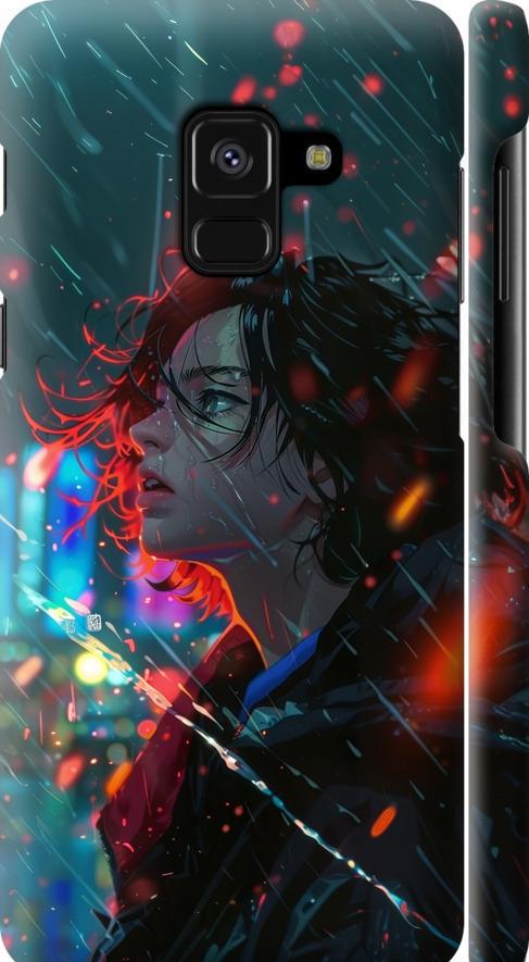Чехол на Samsung Galaxy A8 2018 A530F Ночные огни (6096m-1344-42517)