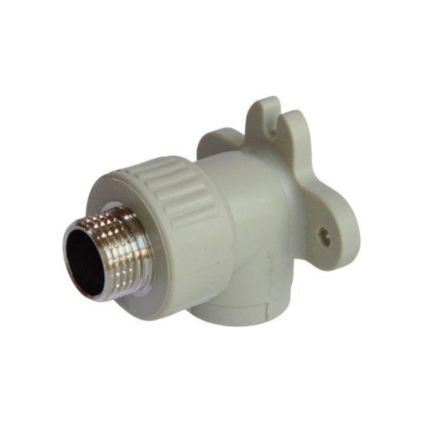 Колено полипропиленовое Formul PPR Ду 20 мм x 1/2" для труб наружная резьба-пайка с креплением (TAR-000057406)