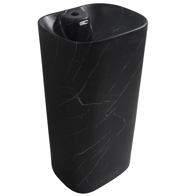 Раковина моноблок MIXXUS PREMIUM DIVERSE-1102 MARBLE 460х380х840 мм с отверстием под смеситель и пер (2541350605)
