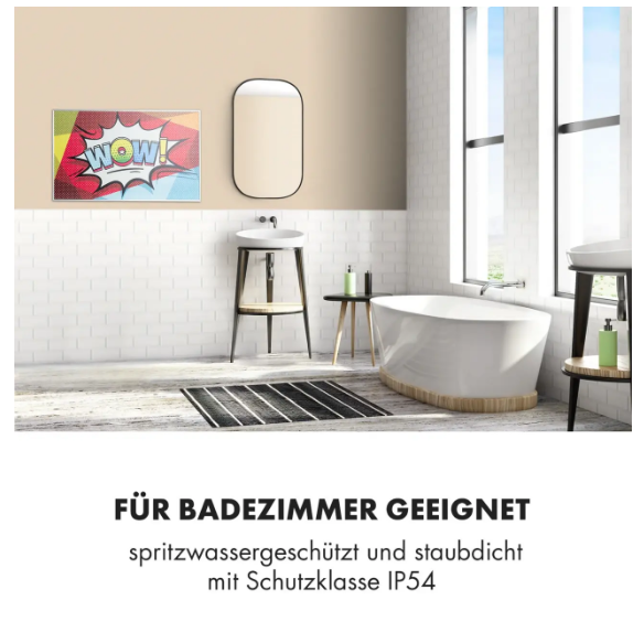 Инфракрасный обогреватель-картина настенный KLARSTEIN Wonderwall Air Pop Art 600 Вт (10034236) - фото 6