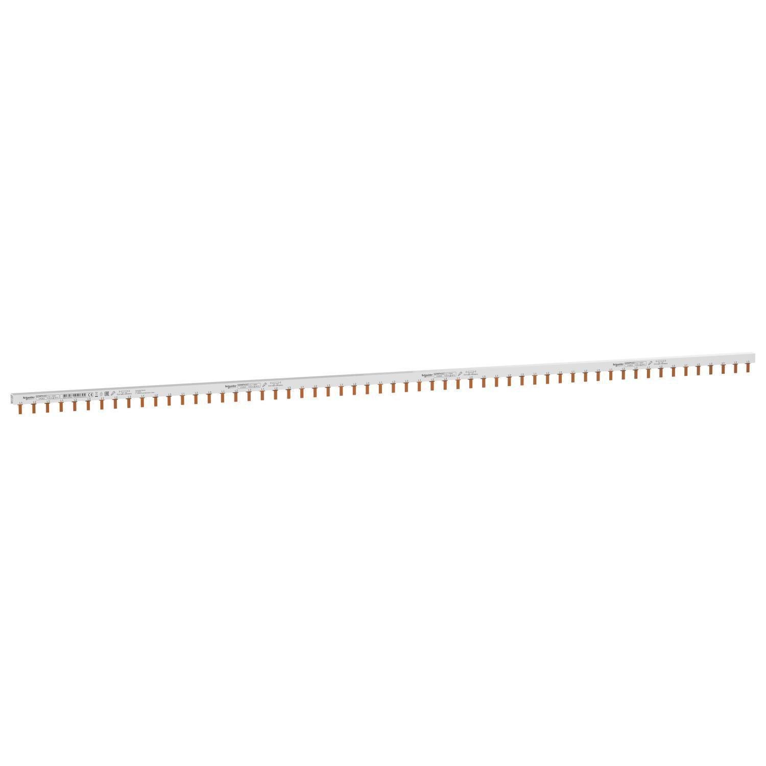 Шина соединительная гребенчатая Schneider Electric PIN Easy9 63A 3P 57 модулей 18 мм (28683089)