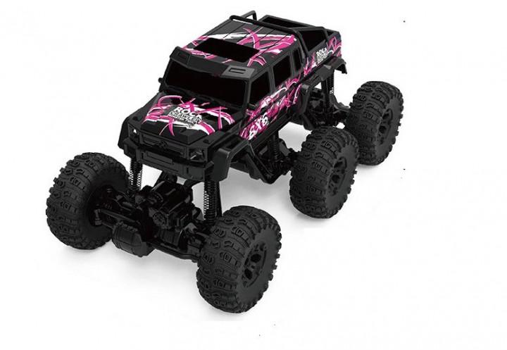Игрушка на радиоуправлении Rock Crawler Джип 1:8 6х6 Черно-Фиолетовый (SUN1037)