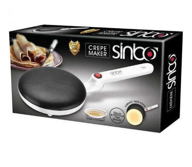 Млинниця Електрична 20 см Crepe Maker Sinbo SP 5208 650W White (114235) - фото 4