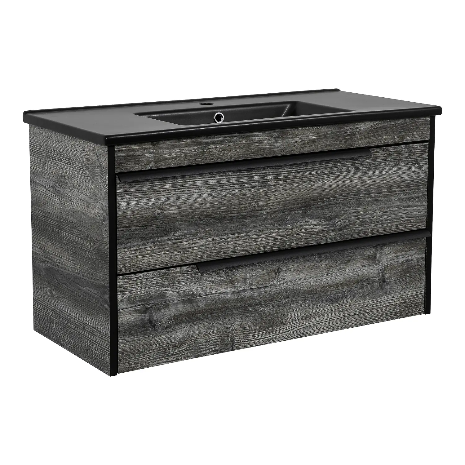 Тумба у ванну Aqua Rodos Loft-Neo 1000x445 універсальна з умивальником CeraStyle Arte 100 Дуб морас (АР000082567)