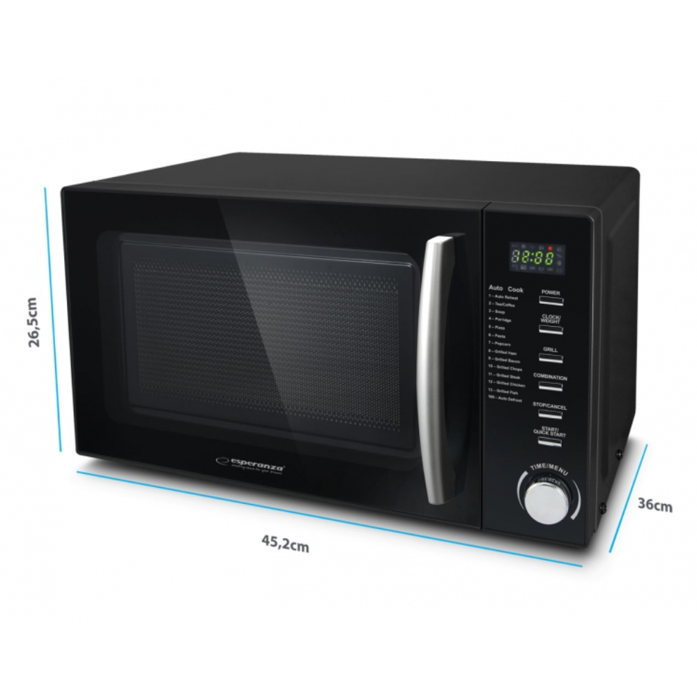 Мікрохвильова піч Silver Crest SMWC 700 Вт B3 17 л Graphite (585699) - фото 3