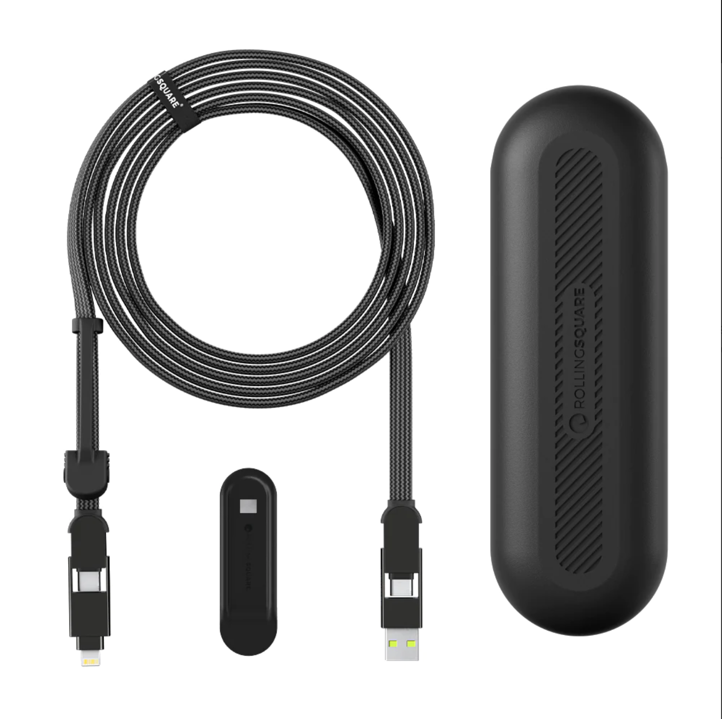 Кабель Rolling Square inCharge XL Urban Black 6в1 USB-C/Lightning для быстрой зарядки 100 W 3 SUrban Black