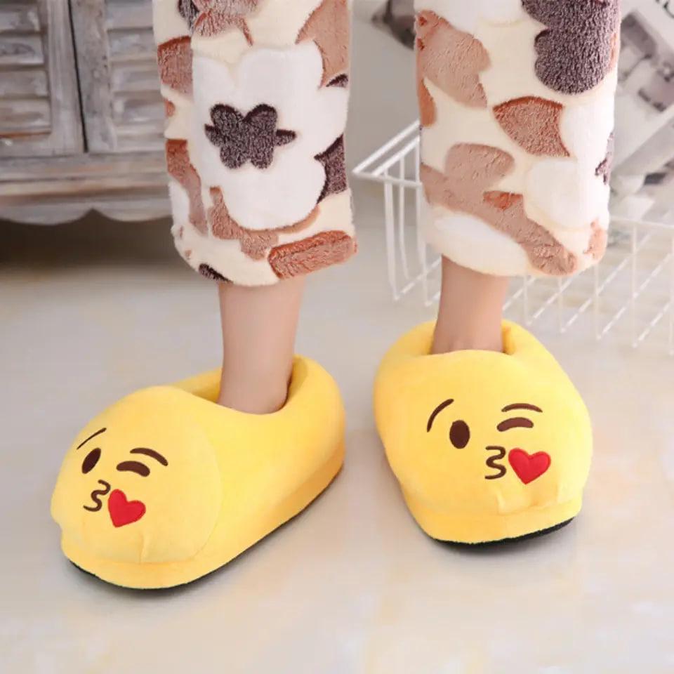 Тапочки Kigurumi Смайлы Поцелуй р. 35-43 Желтый (6098)