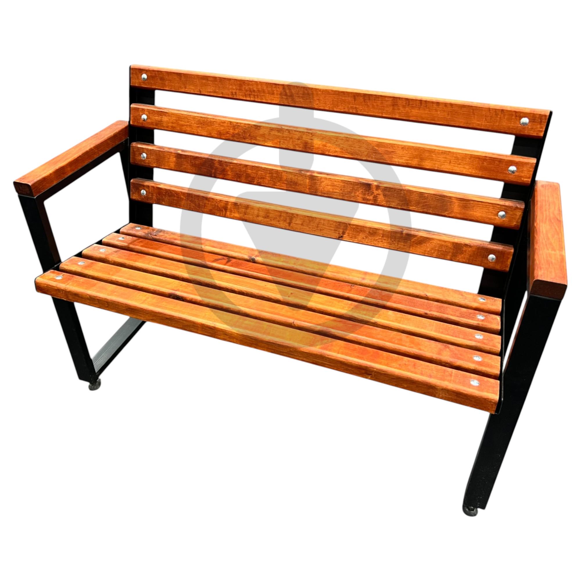 Скамейка садовая парковая кованая AVVS LOFT-1 Ольха с подлокотником 1,5 м Красное дерево (loft150red-1) Скамейка садовая парковая кованая AVVS LOFT-1 Ольха с подлокотником 1,5 м Красное дерево (loft150red-1)