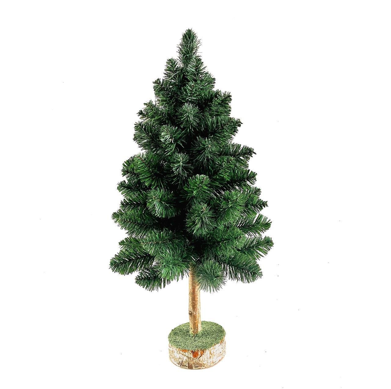 Ялинка настільна штучна SGH Elegant на пеньочку 65 см Зелений Ялинка настільна штучна SGH Elegant на пеньочку 65 см Зелений
