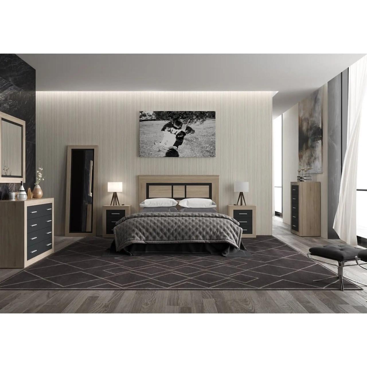 Комод в спальню Гербор Сара KOM4S Дуб Сонома/Антрацитовий (GRB-1149) - фото 2 Комод в спальню Гербор Сара KOM4S Дуб Сонома/Антрацитовий (GRB-1149) - фото 2