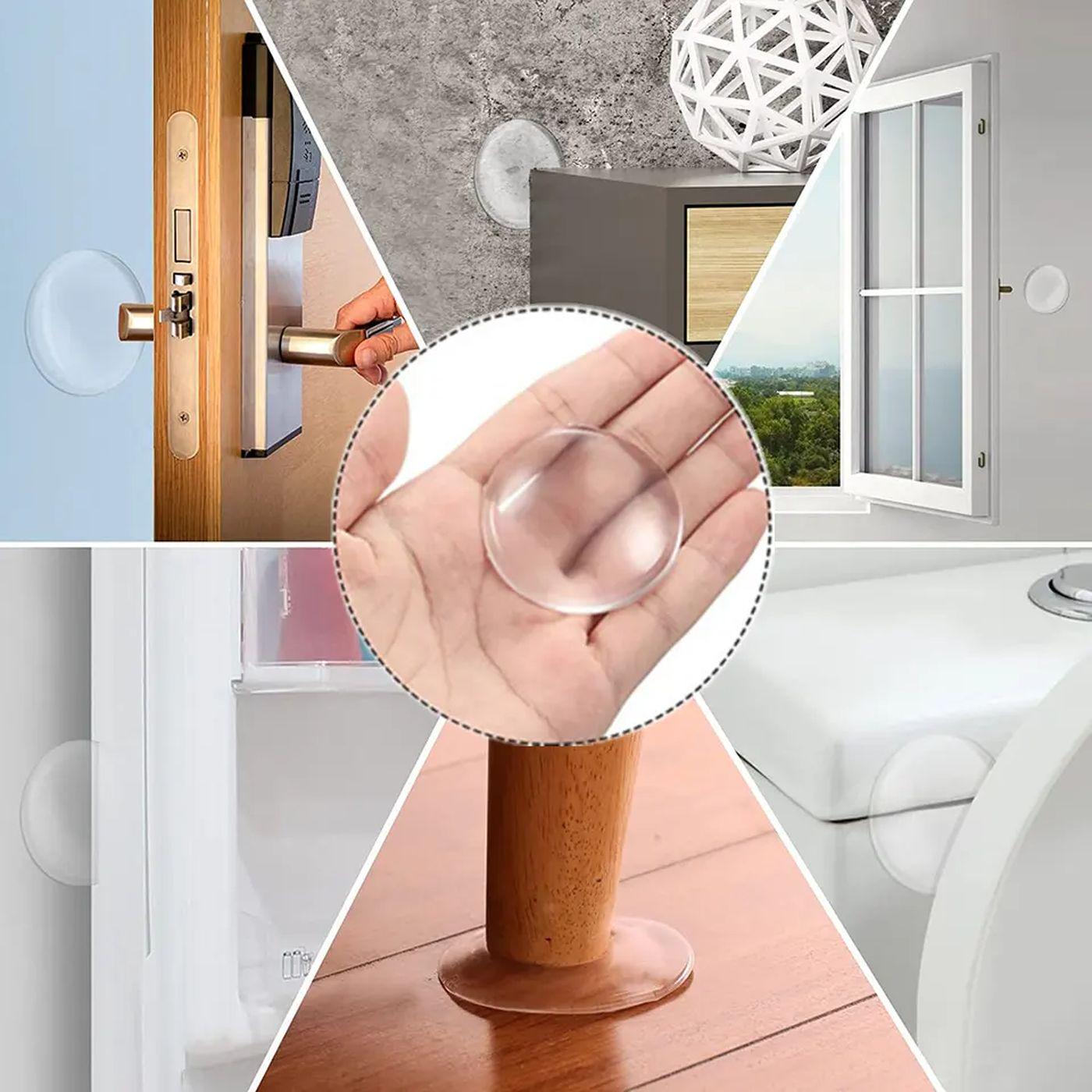 Стопор дверной силиконовый настенный 2 шт. Прозрачный (79_1_0_1С) - фото 9