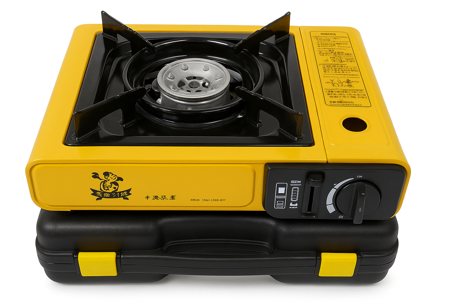 Газова плита з п'єзорозпалом Home портативна у пластиковому кейсі (15403)