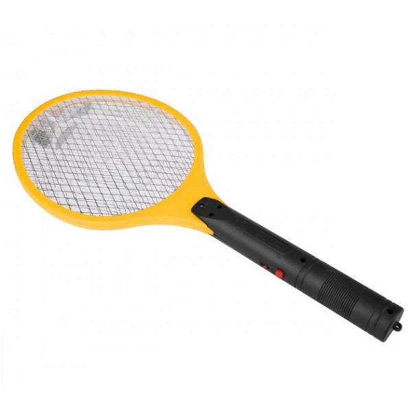 Электромухобойка Rechargeable Mosquito-hitting Swatter на аккумуляторе Желтый (8701/1) - фото 5