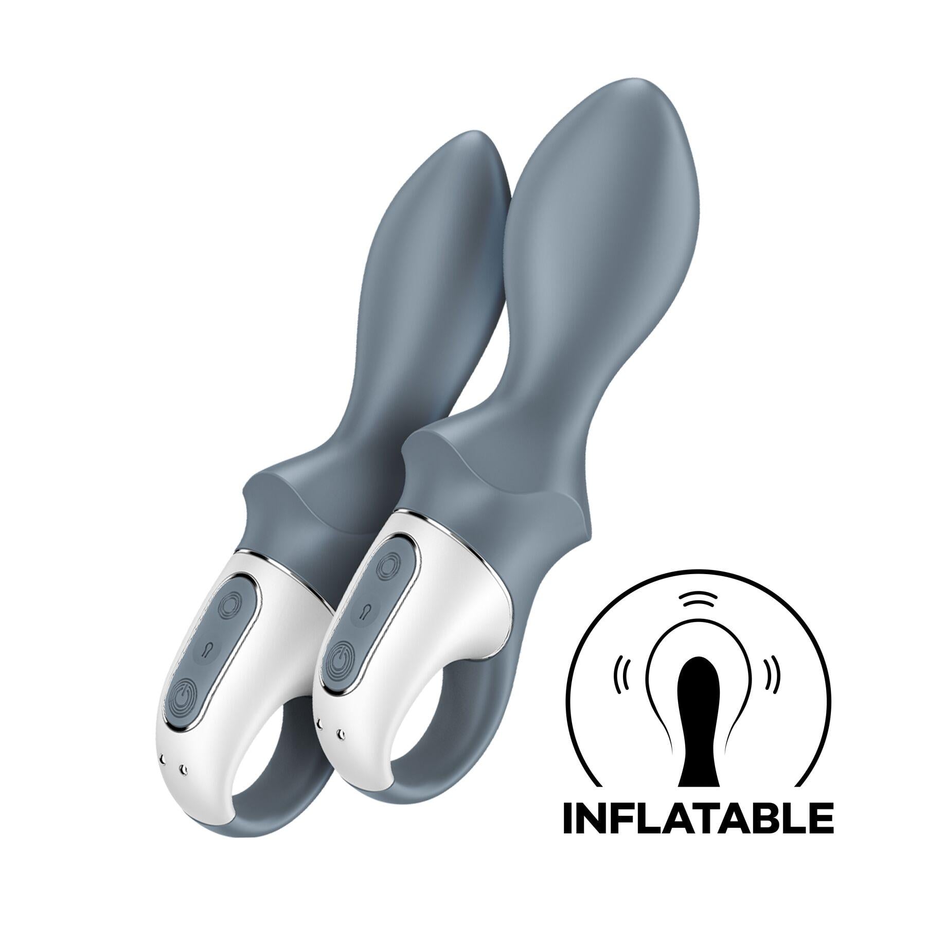 Вибратор анальный надувной Satisfyer Air Pump Booty 1 гибкий ствол