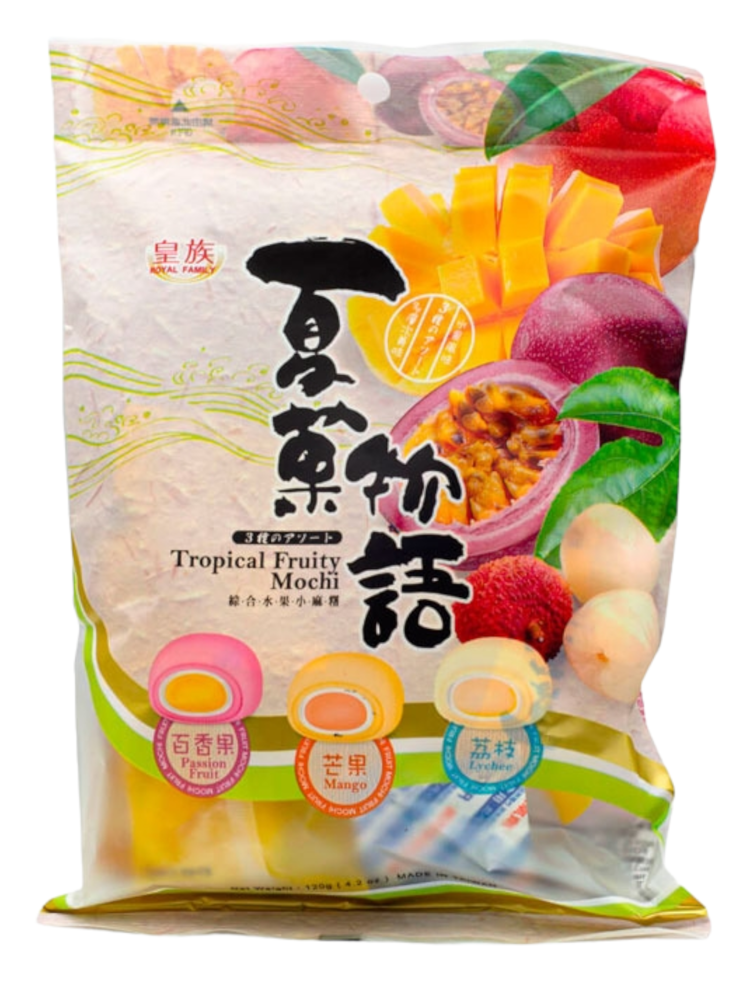 Тістечка Моті Мочі міні Royal Family з тропічними фруктами 250 г (0001)