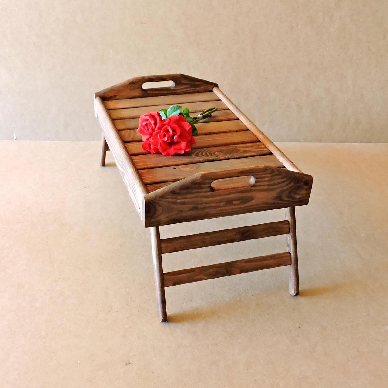 Столик-піднос для сніданку з дерева Аляска Капучино (СТП-001709)