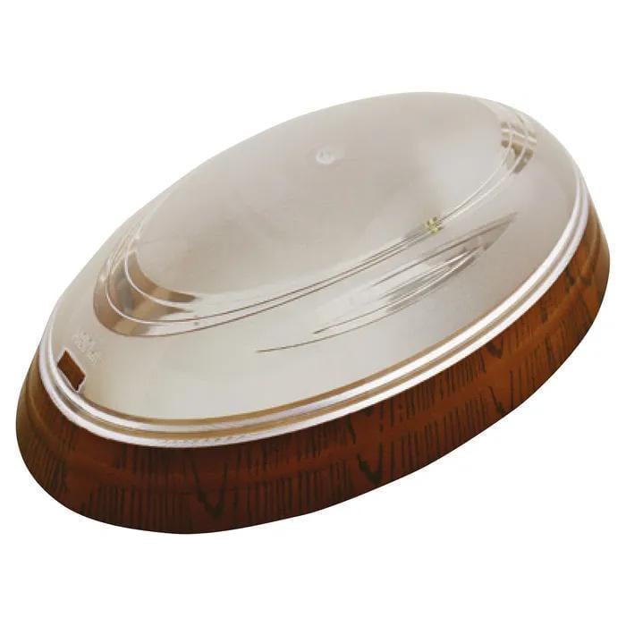 Светильник пластиковый HOROZ ELECTRIC Овал Нинова Е27 230V IP20 Орех (400-013-107)