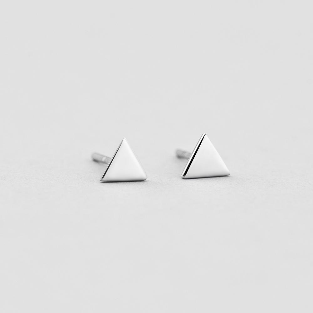 Серебряные серьги Minimal Краткость (1065) - фото 3