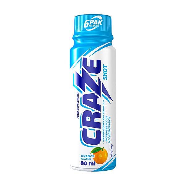 Комплекс до тренировки 6PAK Nutrition CrazeShot Orange 80 ml
