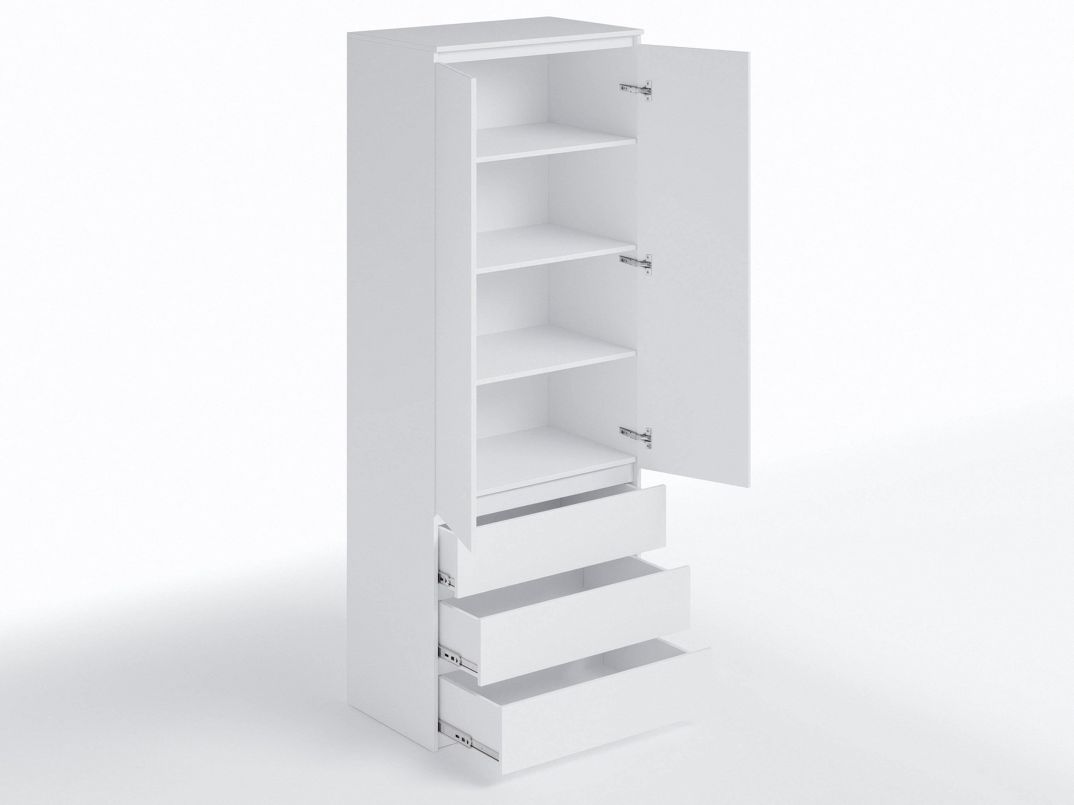 Шафа з полицями та шухлядами T-210 803х502х2117 мм Білий - фото 2 Шафа з полицями та шухлядами T-210 803х502х2117 мм Білий - фото 2