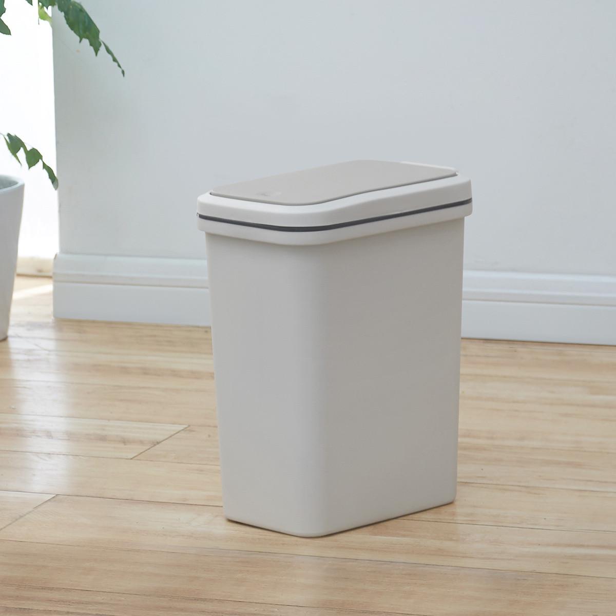 Відро для сміття MVM BIN-04 з кришкою 10 л Сірий (BIN-04 10L GRAY) - фото 6