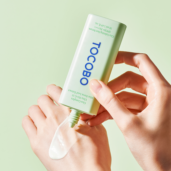 Крем солнцезащитный с успокаивающим эффектом Tocobo Cica Calming Sun Serum SPF50+ PA++++ 50 мл - фото 2