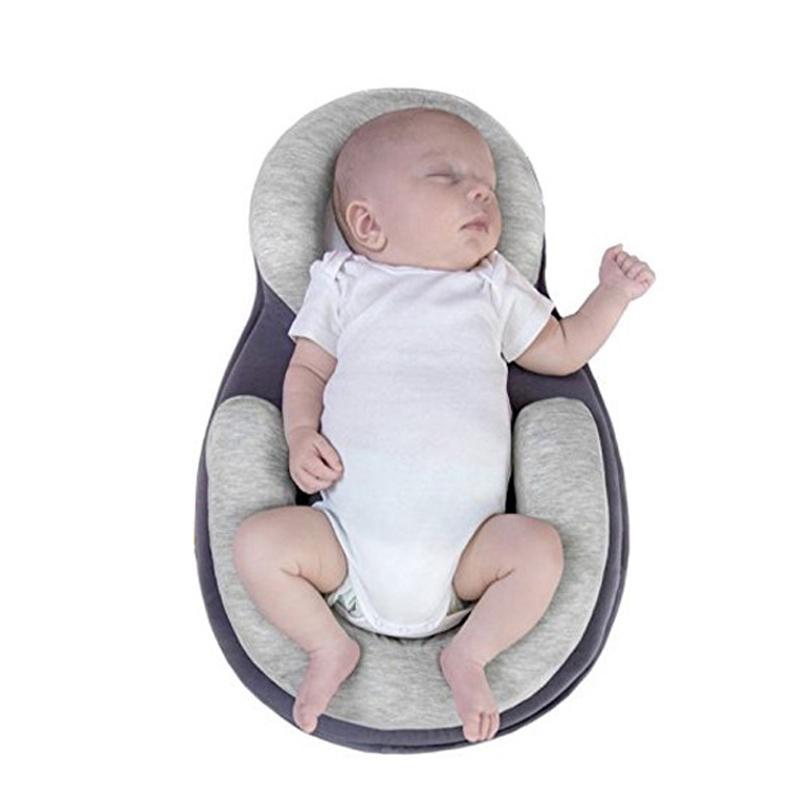 Подушка для новорожденных Baby Sleep Positioner Серый - фото 2