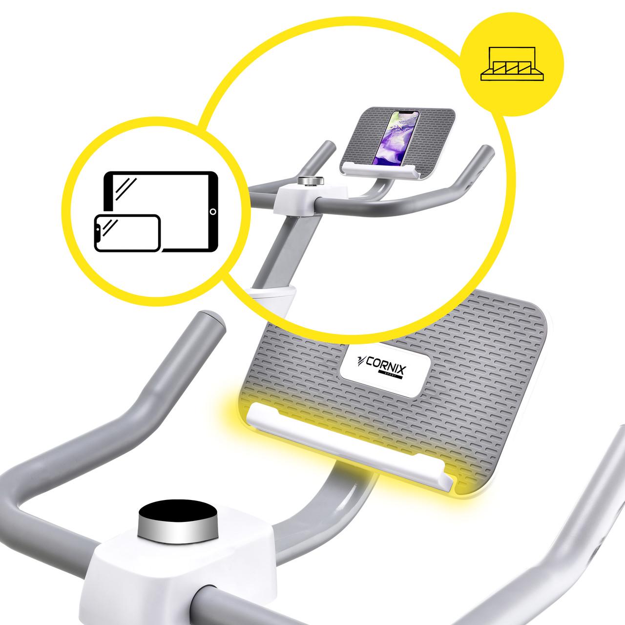 Велотренажер спиннинговый Cornix Eliza White/Grey (2671077771) - фото 5