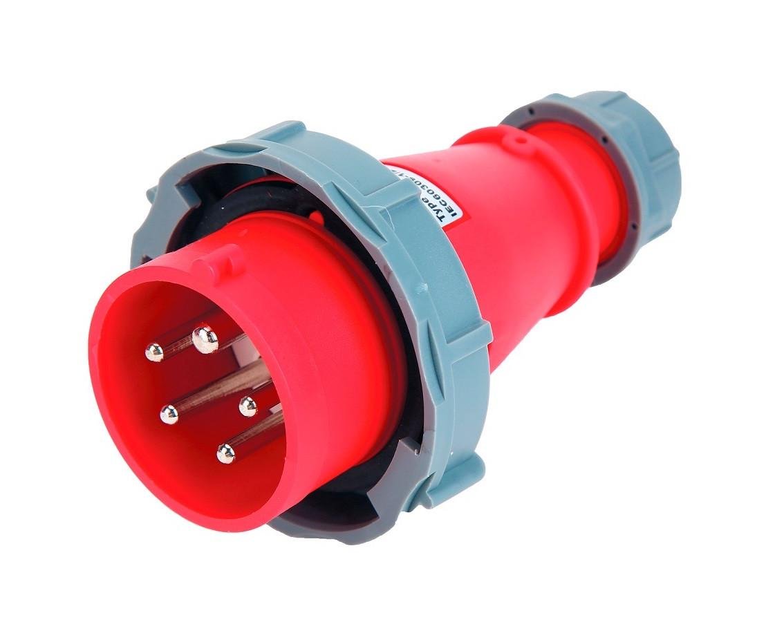 Вилка силовая TechnoSystems 0152 3Р+PЕ+N 16А 380В IP67 (5502042)