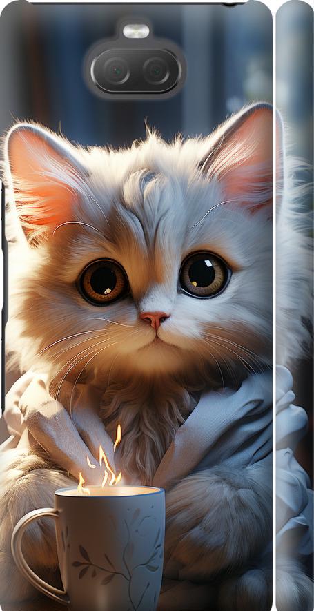 Чехол на Sony Xperia 10 Plus I4213 White cat (5646m-1690-42517) Чехол на Sony Xperia 10 Plus I4213 White cat (5646m-1690-42517)
